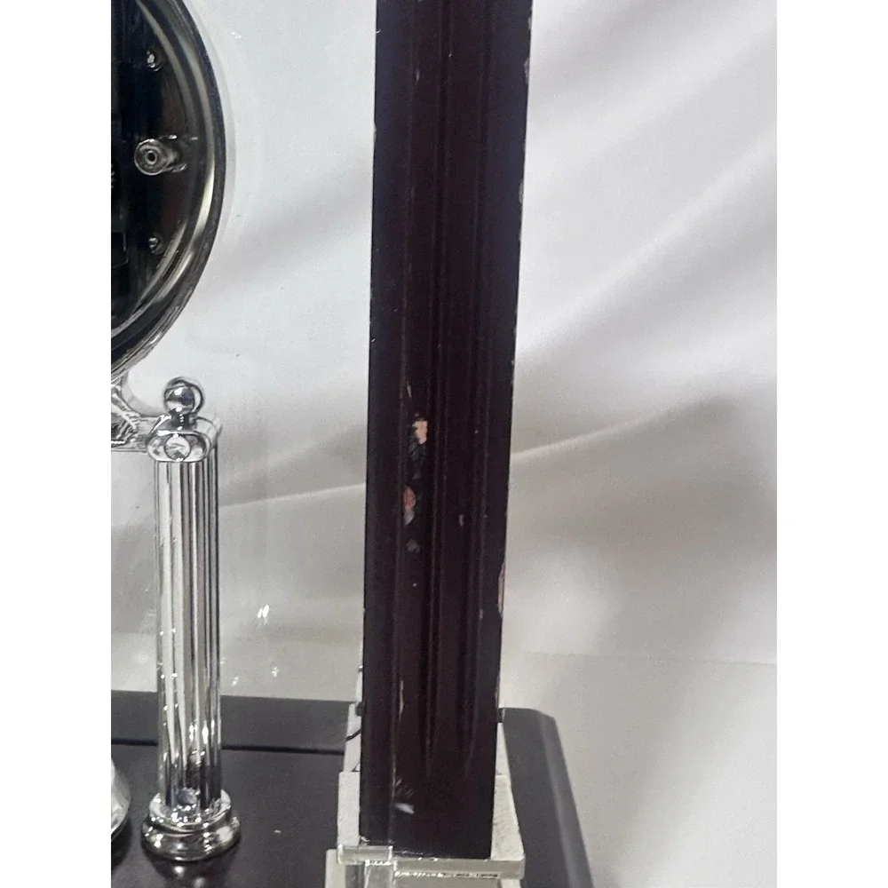 wallace silversmith carriage mantle quartz battery operated clock